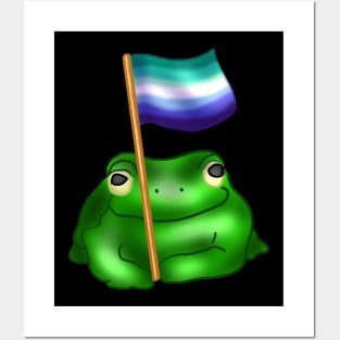 MLM LGBTQ Frog Posters and Art